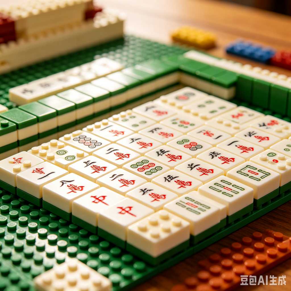 gradient pink mahjong tiles