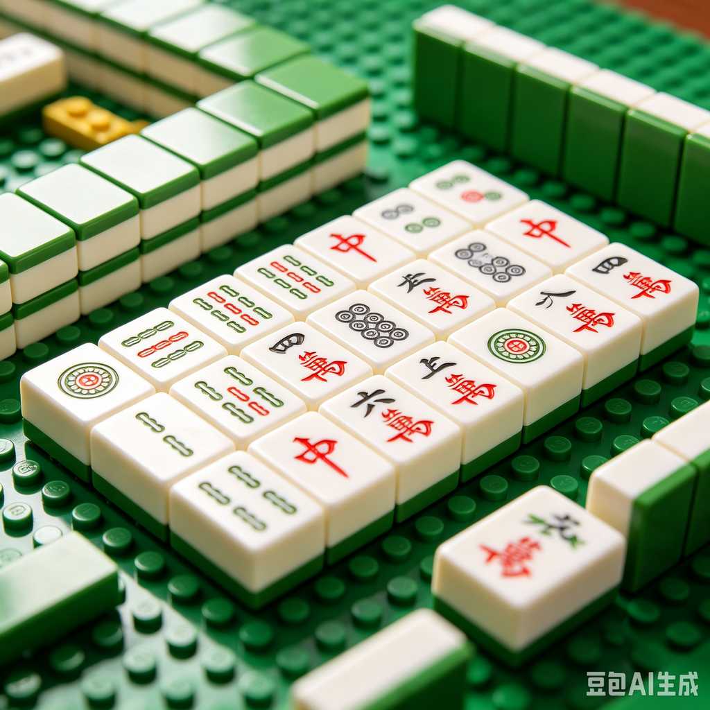 floral design mahjong set